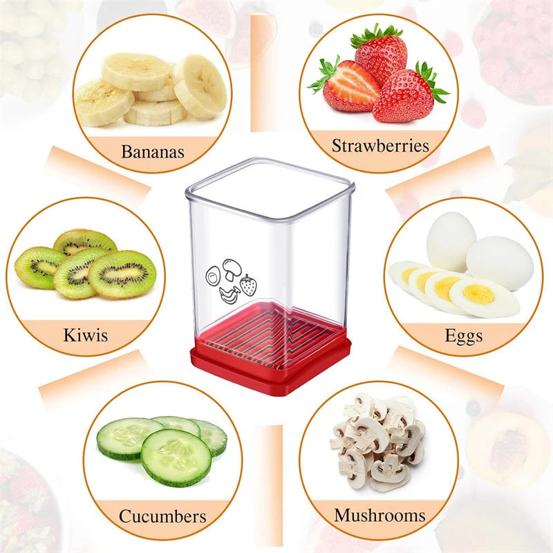 SliceJoy™ - Quick Cut Fruit Cup Slicer for Effortless Fruit Prep