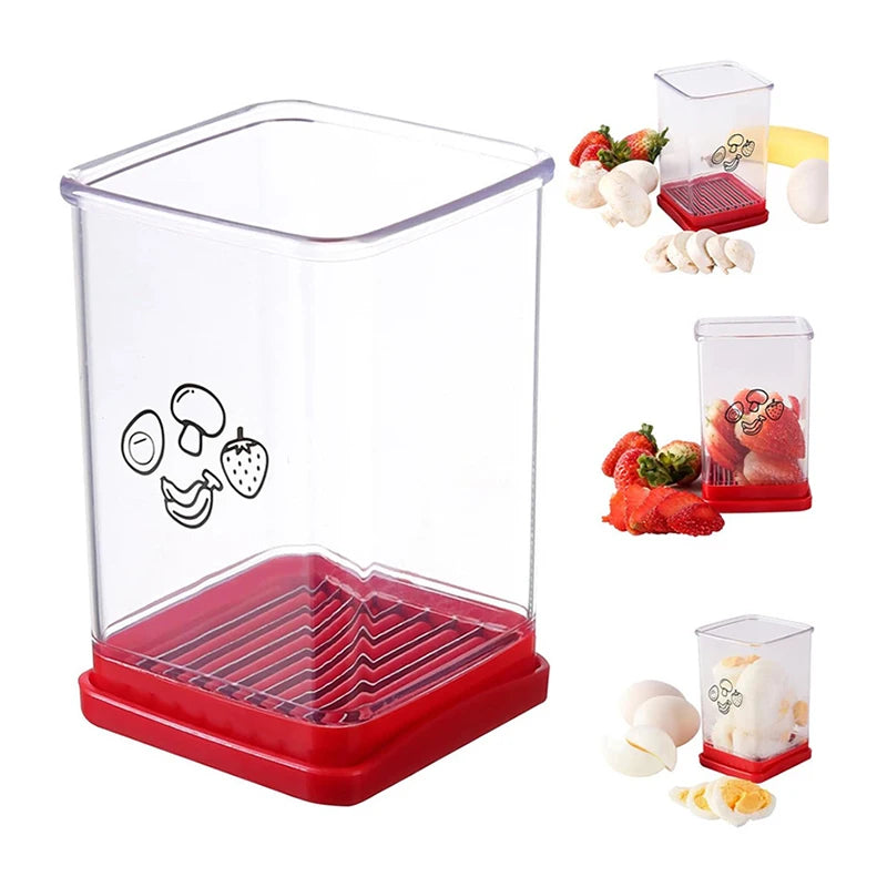 SliceJoy™ - Quick Cut Fruit Cup Slicer for Effortless Fruit Prep